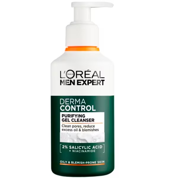 L'Oréal Paris Men Expert Derma Control pročišćavajući gel za čišćenje lica 260 ml