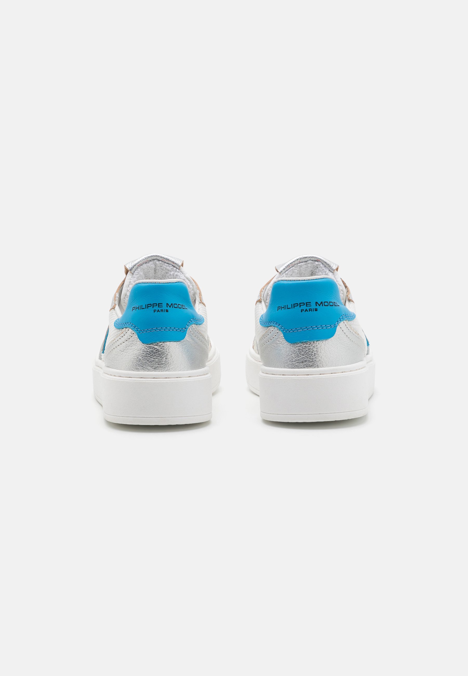 Philippe Model UNISEX - Sneakers - wit/zilver/lichtblauw