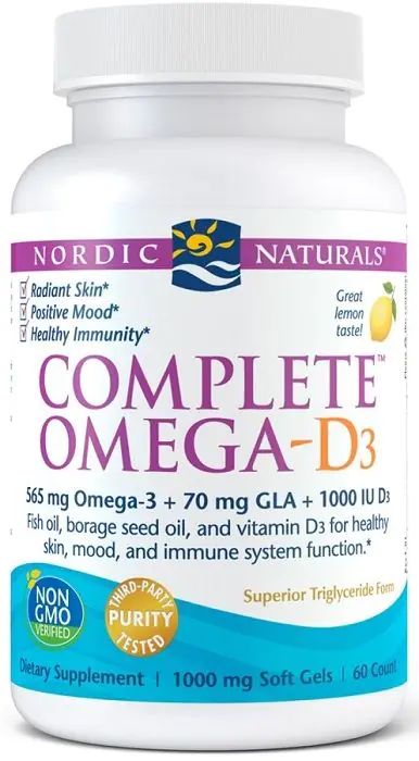 Nordic Naturals Complete Omega D3 565 mg, Smak cytrynowy, Kapsułki