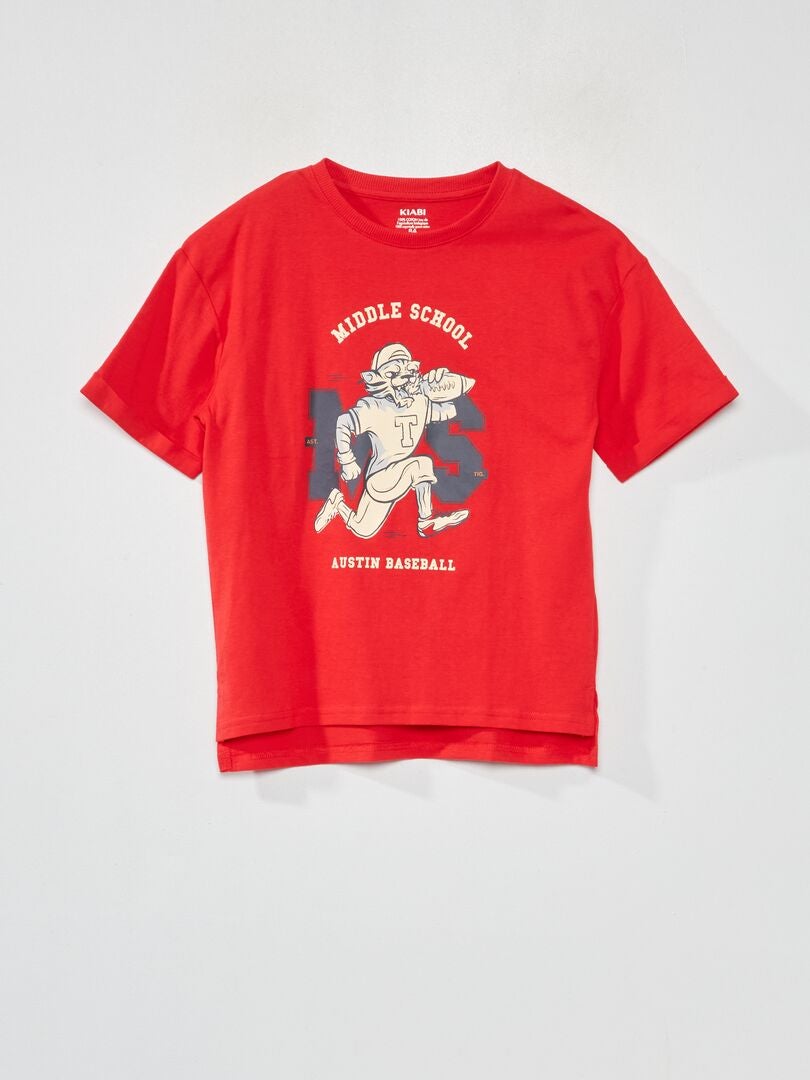 Camiseta de malha estampada - BRANCA