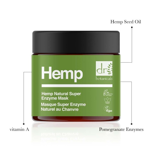 Dr Botanicals Hennep-geïnfuseerd Supernatuurlijk Enzymmasker 60 ml