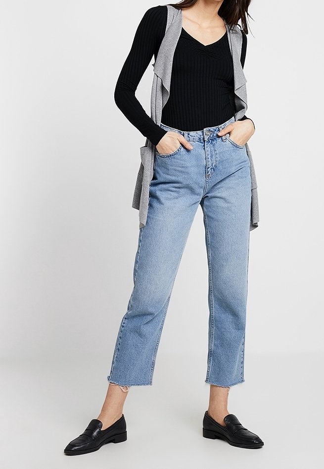 Gilet Anna Field - gris clair moucheté