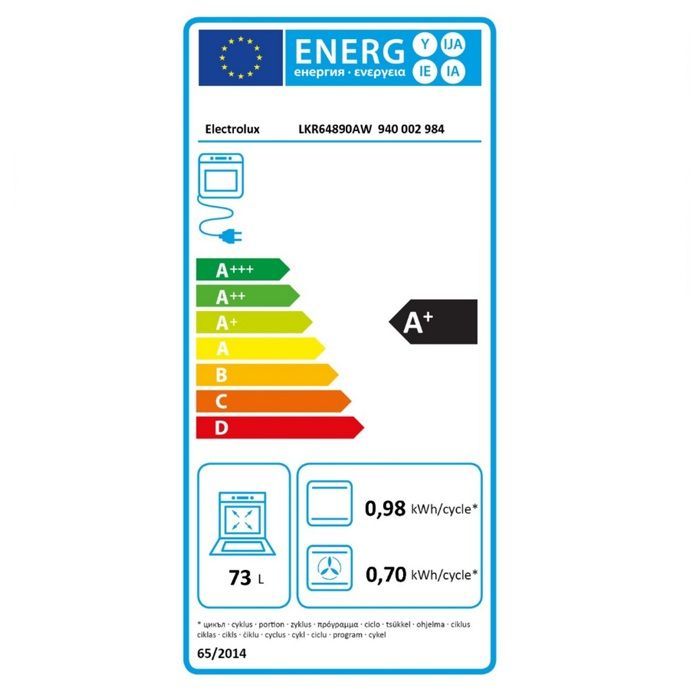 Electrolux 73L 4-Flammen-Cerankochfeld, Weiß - LKR64890AW