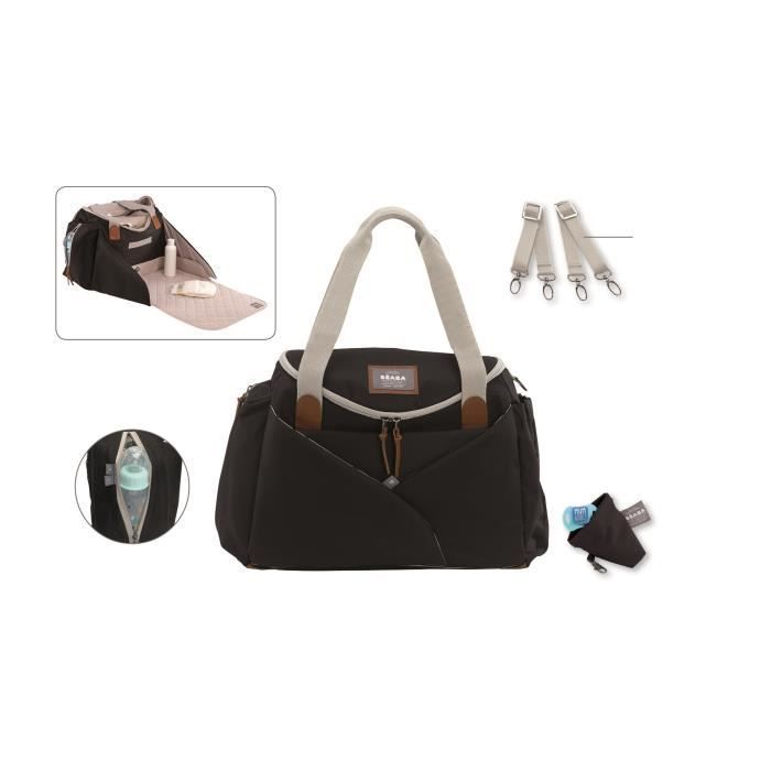 Borsa fasciatoio - BEABA - Sydney II - Modulare - Grande capacità - Nera