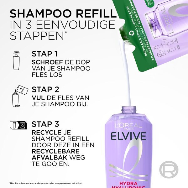 L'Oréal Paris Elseve Hydra хијалуронски шампон, допуна 250 мл