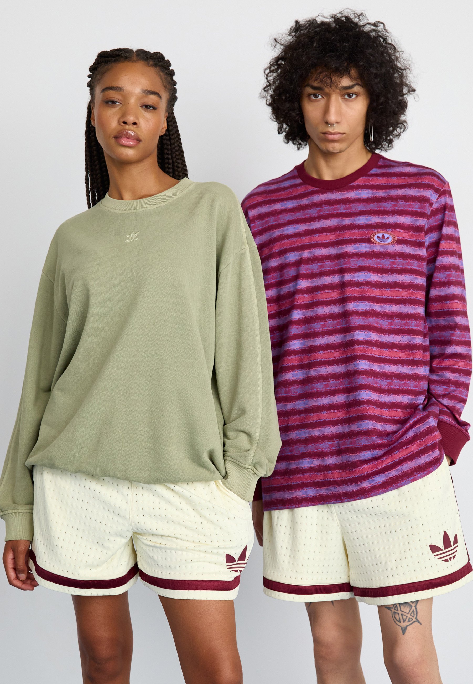 adidas Originals WARP UNISEX - Trainingsbroek - ivoor/schaduwrood