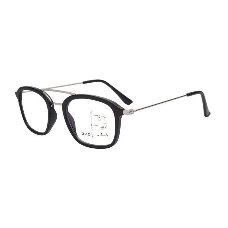Damen-Gleitsichtbrille mit Blaulichtfilter, Vergrößerungsglas für Herren, Doppelstrahl-Look