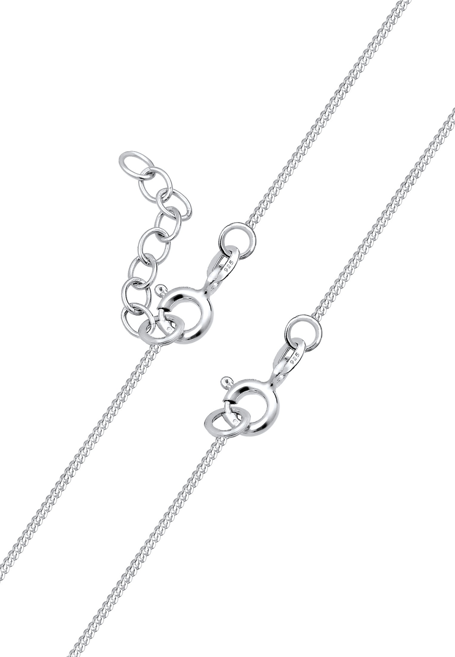 Elli Femmes Ensemble Coeur Cut-Out Pendentif Mère Enfants Amour en Argent Sterling 925 Plaqué Or Rose