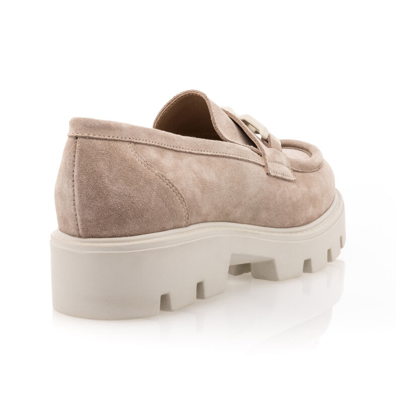 Beige Damen-Loafer/Bootsschuhe