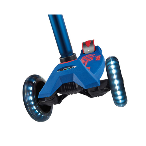  Maxi Micro Deluxe Blå LED Scooter
