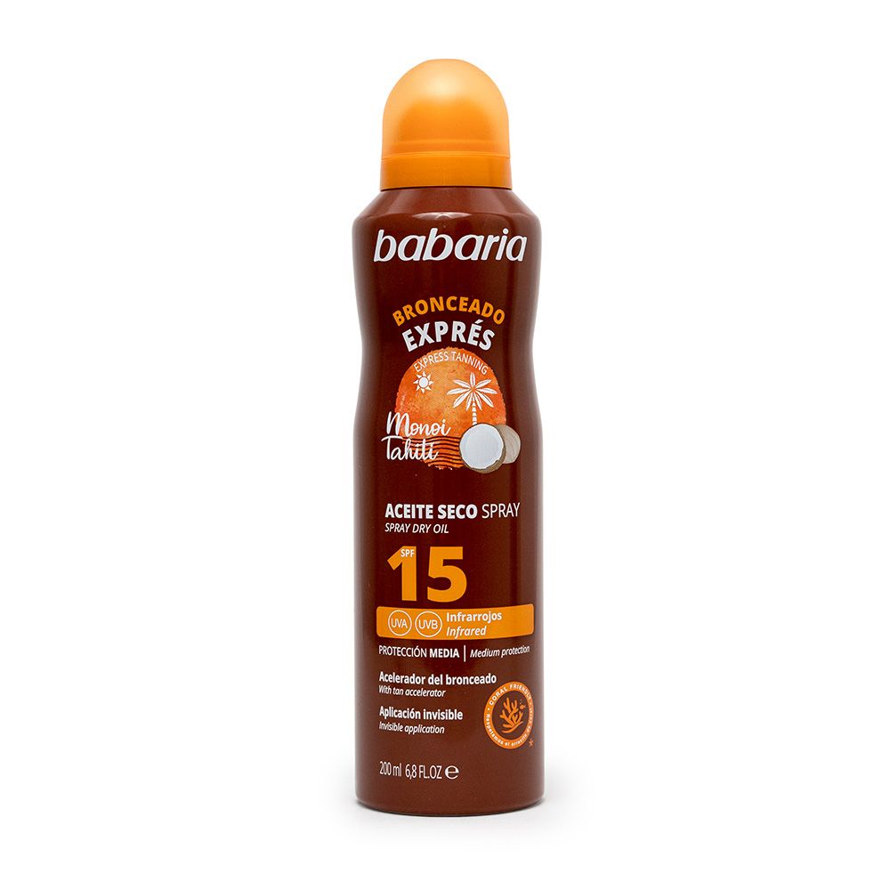 Suchý olejový sprej SPF 15 Ochrana tela