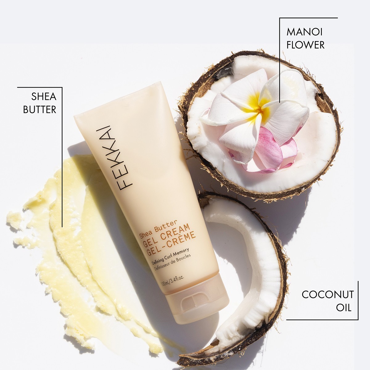 FEKKAI Haarcreme Shea Butter Pflegegelcreme - 100 ml