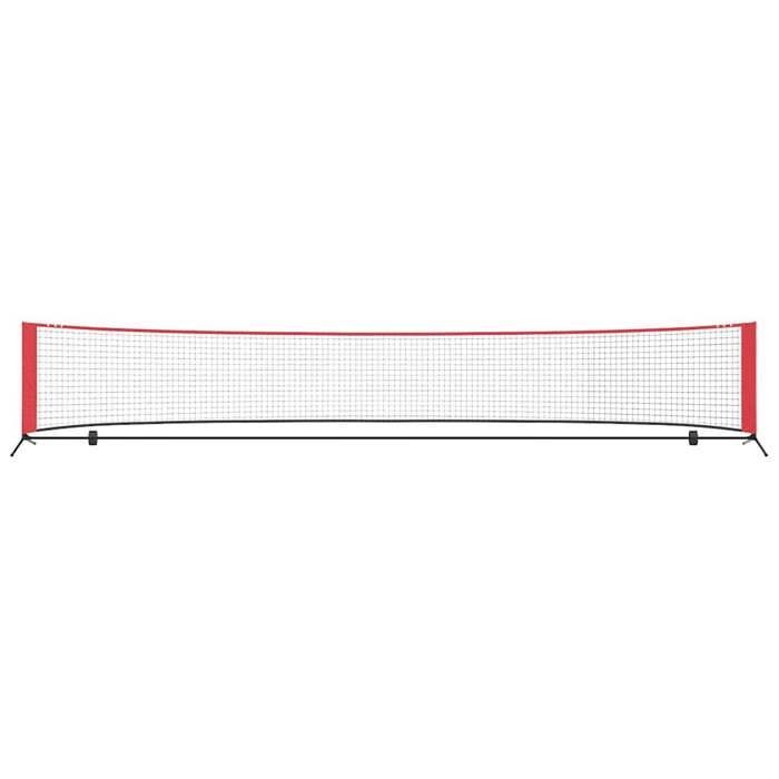 Red de tenis negra y roja, 494,5 x 90 x 87 cm, poliéster - Mothinessto11267