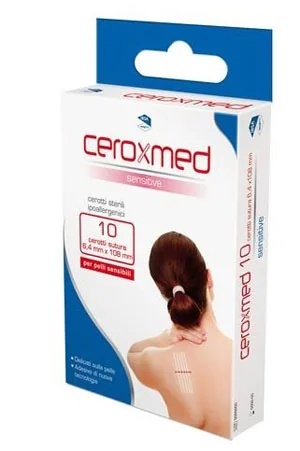 CEROXMED Ceroxmed Sensitive Nahtpflaster 6,4 x 108 mm 10 Stück