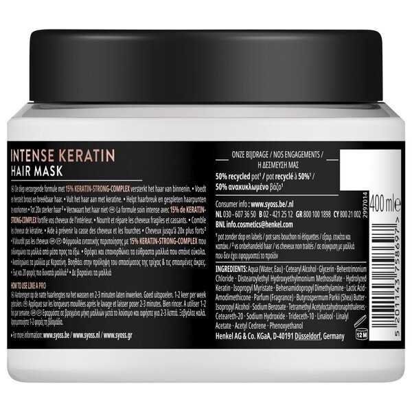 Syoss Keratin Boost intenzivna maska za kosu