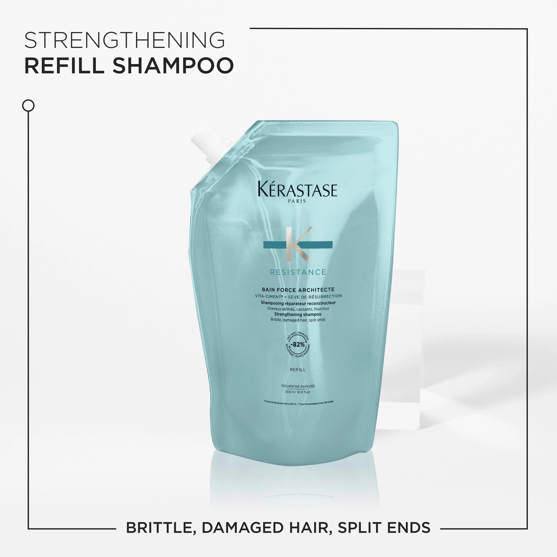 Rezistenta Bain Force Architecte Sampon Refill 500 ml - Kérastase