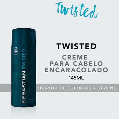 Sebastian Professionals Twisted Styling Cream, sileä ja joustava pörröisyyttä ehkäisevä muotoiluvoide, 140 ml