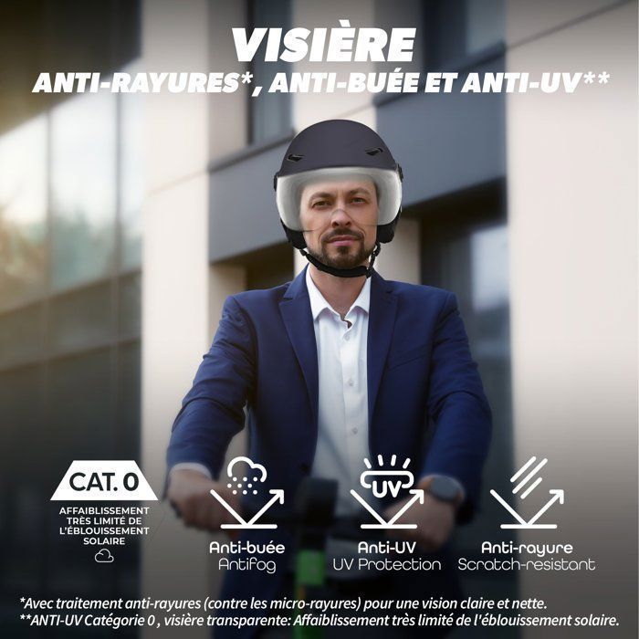 Protective Helmet - T'NB - Visor - Size M - Anti-scratch visor - Optimal ventilation