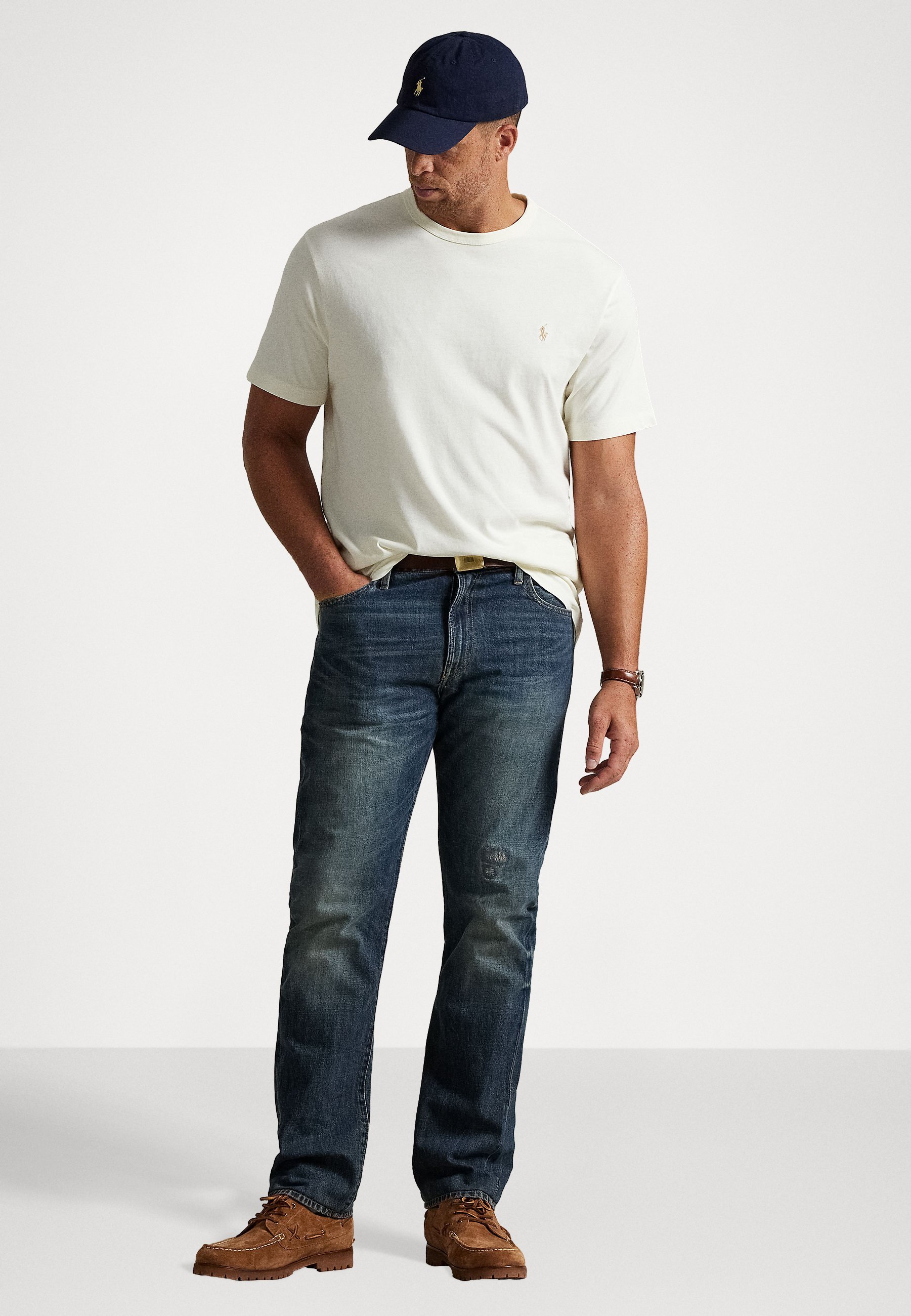 Camiseta Polo Ralph Lauren Big & Tall Jersey Creweck - Camiseta básica - creme clubhouse