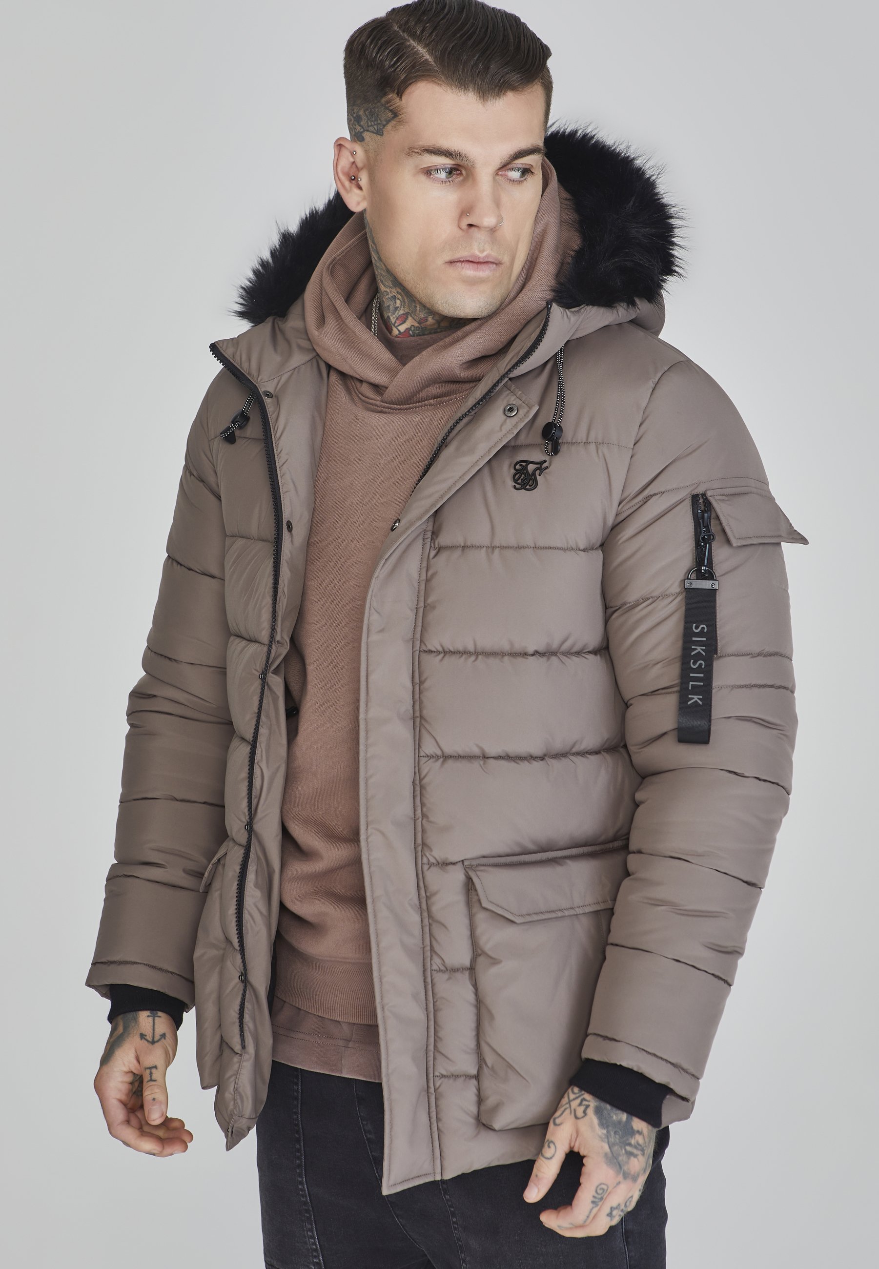 Giacca invernale SIKSILK - beige