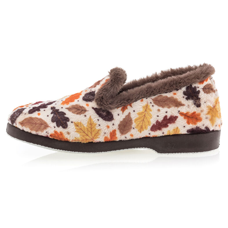 Pantuflas marrones para mujer