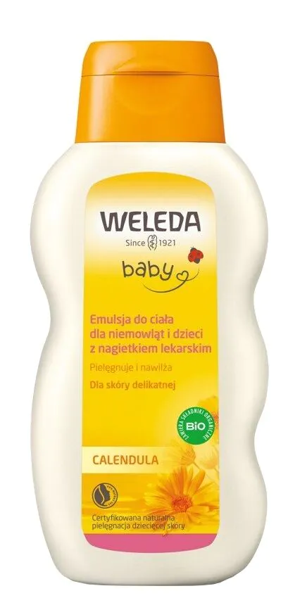 Weleda Calendula Emulsja do ciała Dla niemowląt i Dzieci z Nagietkiem Lekarskim