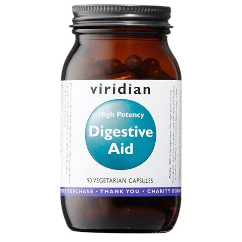 Viridian Digestive Aid Enzymy Trawienne, Kapsułki