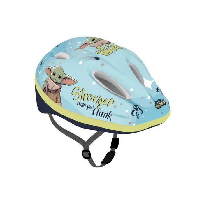 STAR WARS Mandalorian Casque de vélo sécurisé pour garçon, réglable 52-56 cm