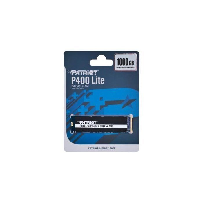 SSD - PATRIOT - P400 LITE - 1000 Gt - PCIe Gen4 x4 - Alhainen virrankulutus
