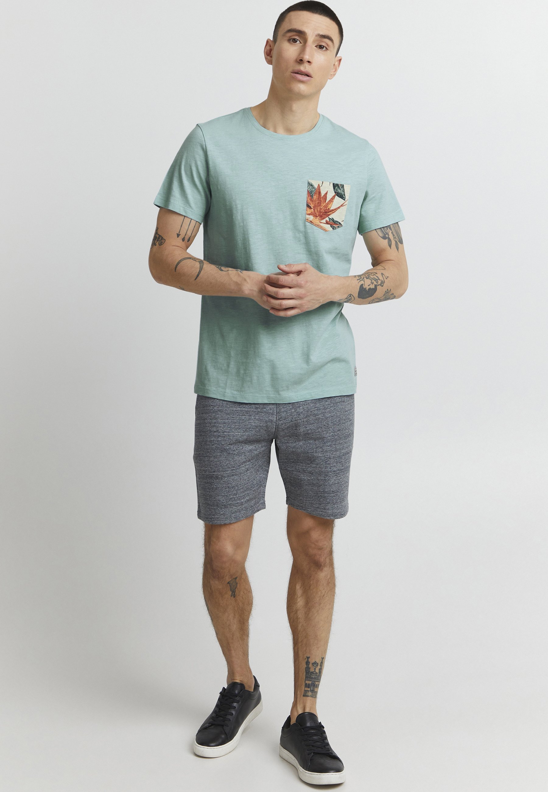 Blend BHTROP - Bedrucktes T-Shirt - Kanalblau