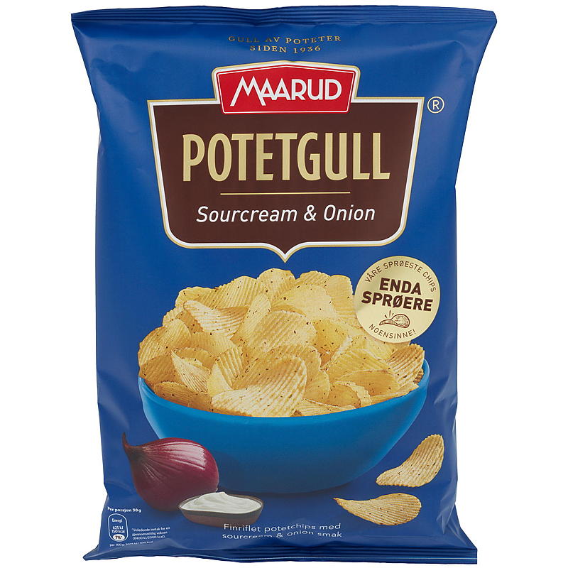 Maarud Patatas fritas 200 g Crema fresca y cebolla Maarud