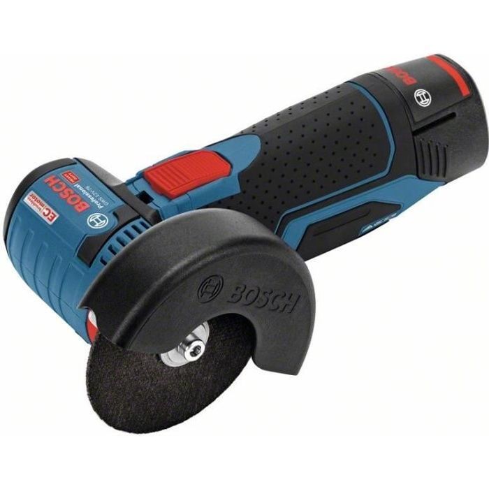 Bosch Professional GWS 12V-76 Angle Grinder + 2 x 3.0Ah Batteries + L-BOXX 75mm Diameter - 06019F200B