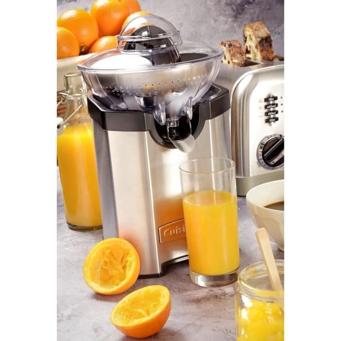 CUISINART CCJ210E Electric Citrus Juicer - Stainless Steel - Steel Filter - Drip Stop - 100 Watt