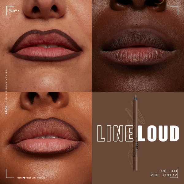 Nyx Professional Makeup Line lūpu kontūrzīmulis Loud Rebel Kind