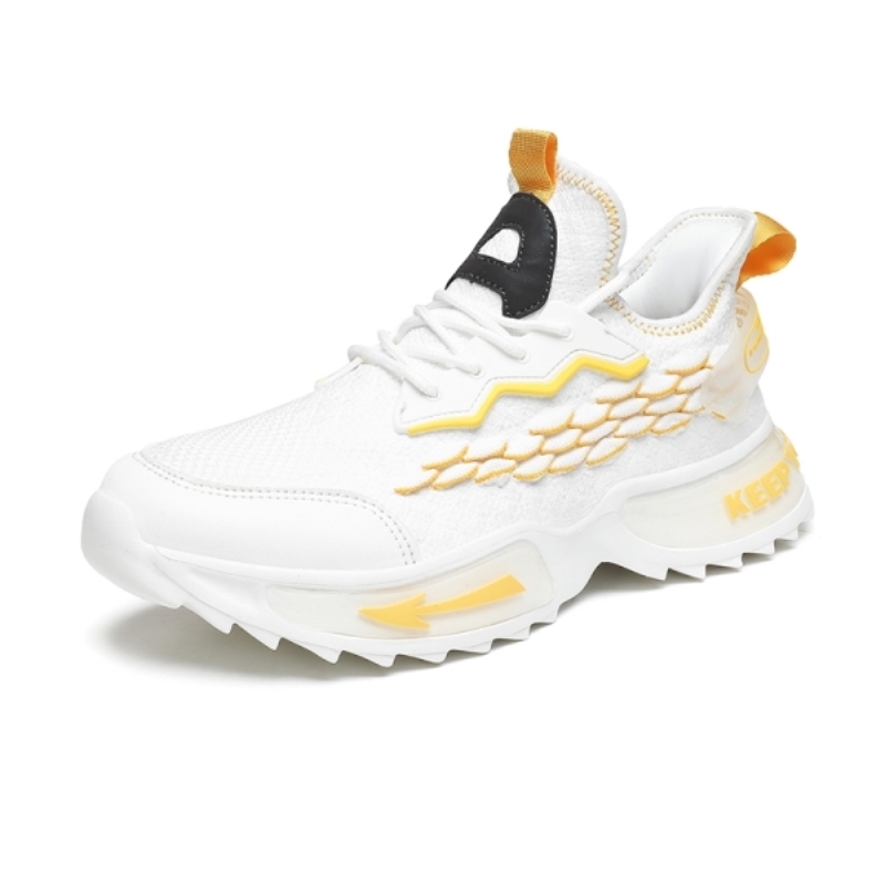 Scarpe sportive da uomo leggere e comode, con lacci, resistenti all'usura e antiscivolo, ideali per jogging e passeggiate all'aperto.