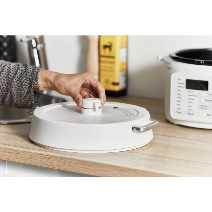 Iris Ohyama, All-in-One-Multikocher, Schnellkochtopf und Reiskocher, 12-in-1, PC-MA3, Weiß