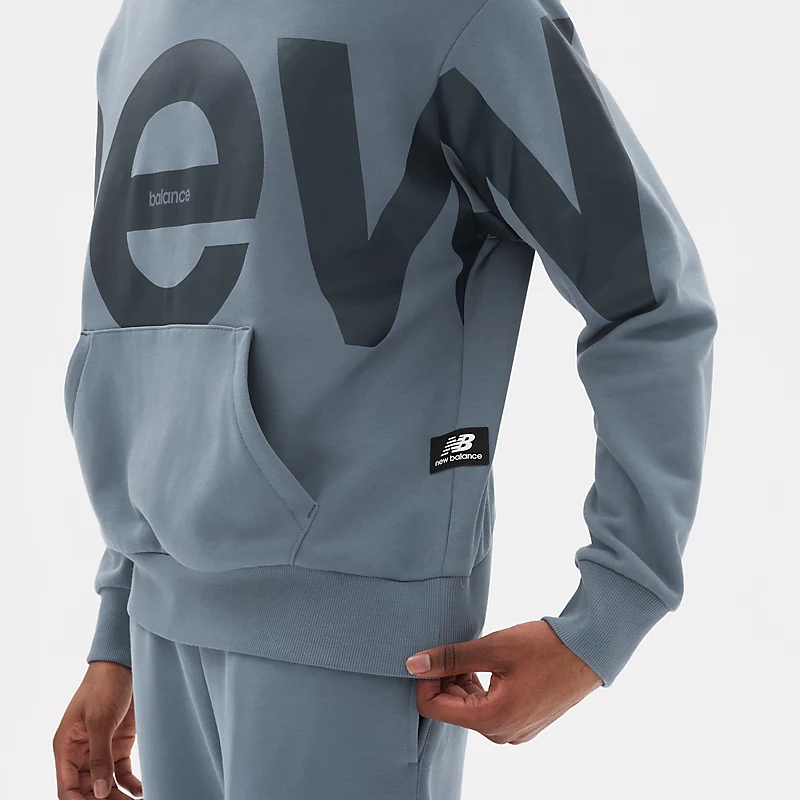 Unisex mikina NB Athletics Out of Bounds - ARCTIC GRAY