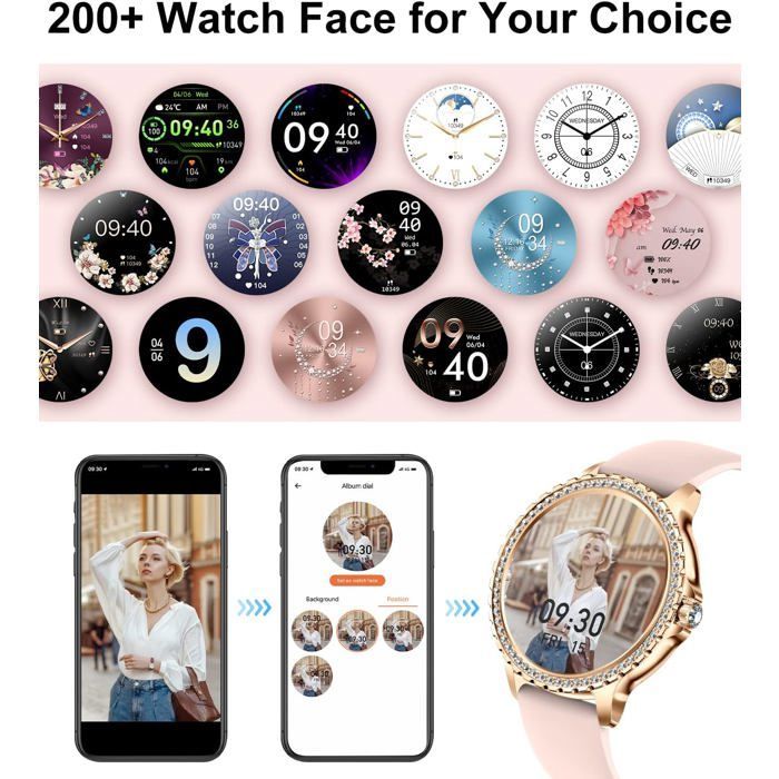 Women's Smartwatch with Bluetooth Calling, 1.32