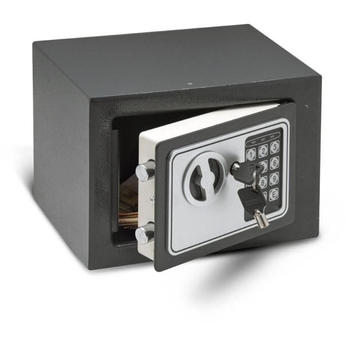 Coffre fort électronique - Work Men Security - CFE172317 - Dimensions extérieur 17 x 23 x 17 cm