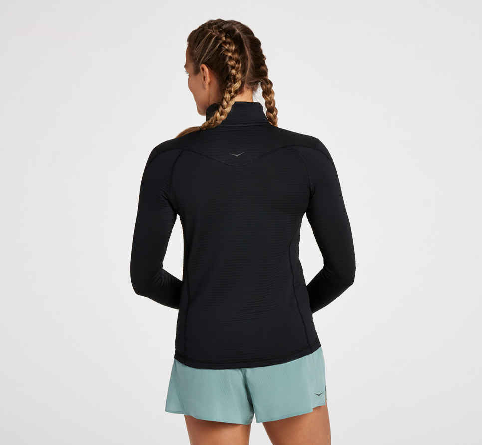 HOKA 1/2 rits Zwart