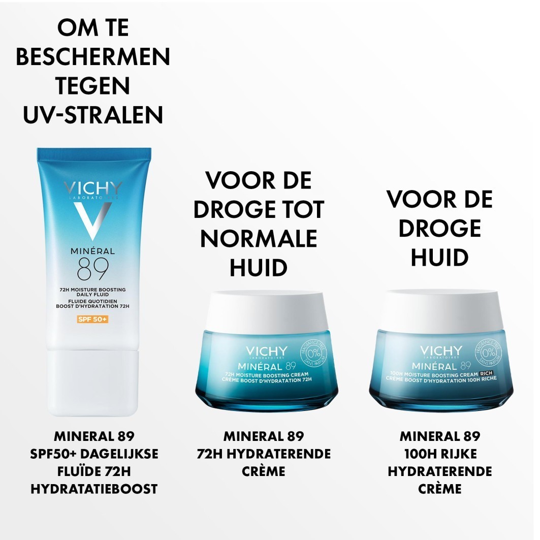 Vichy mineralna dnevna krema 89 72h hidratantna dnevna krema SPF 50+ - 50 ml