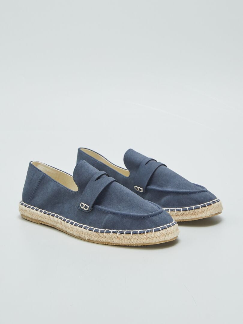 Espadrilles in mocassinstijl - BLAUW