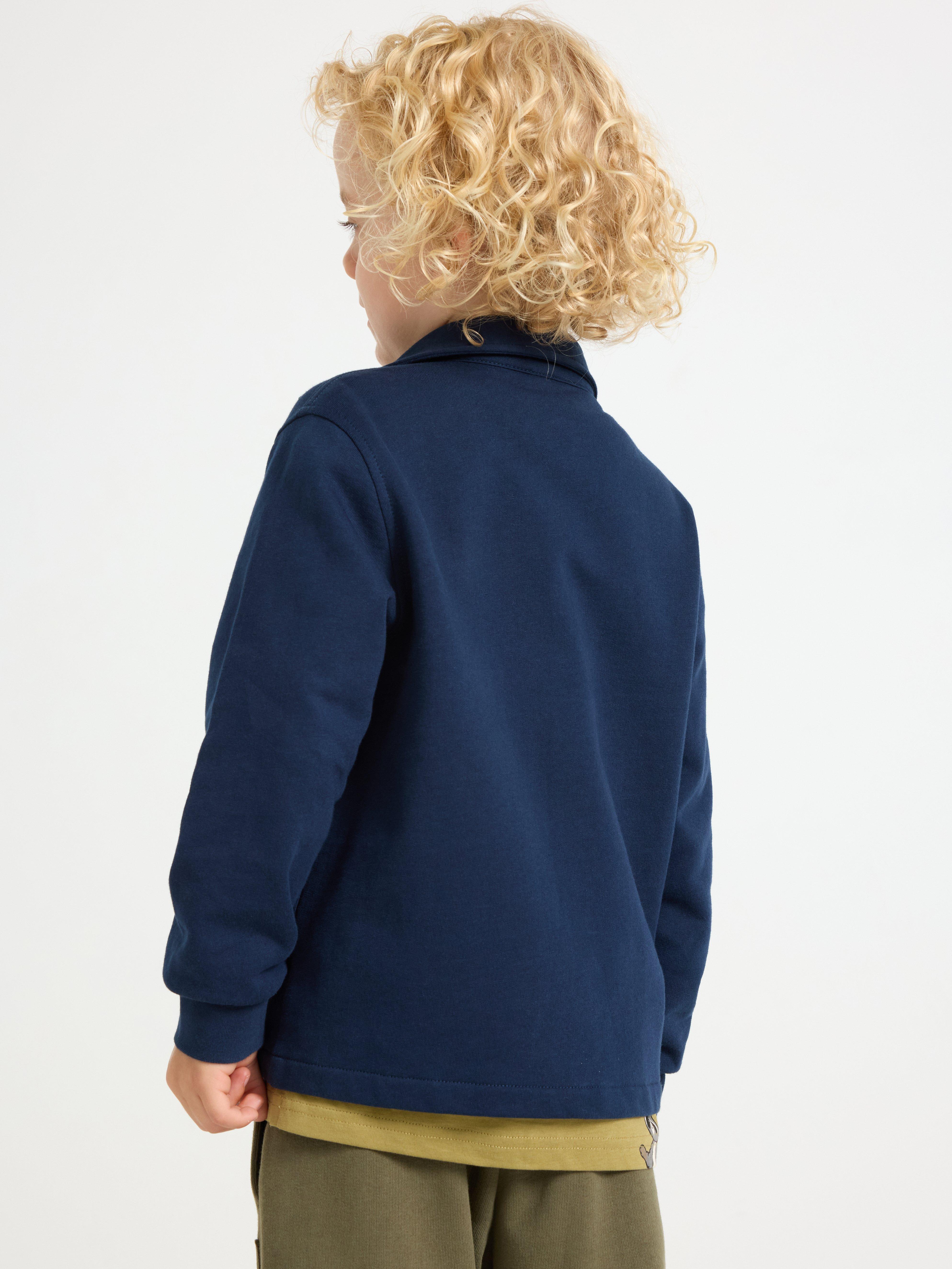Sobrecamisa de punto azul oscuro
