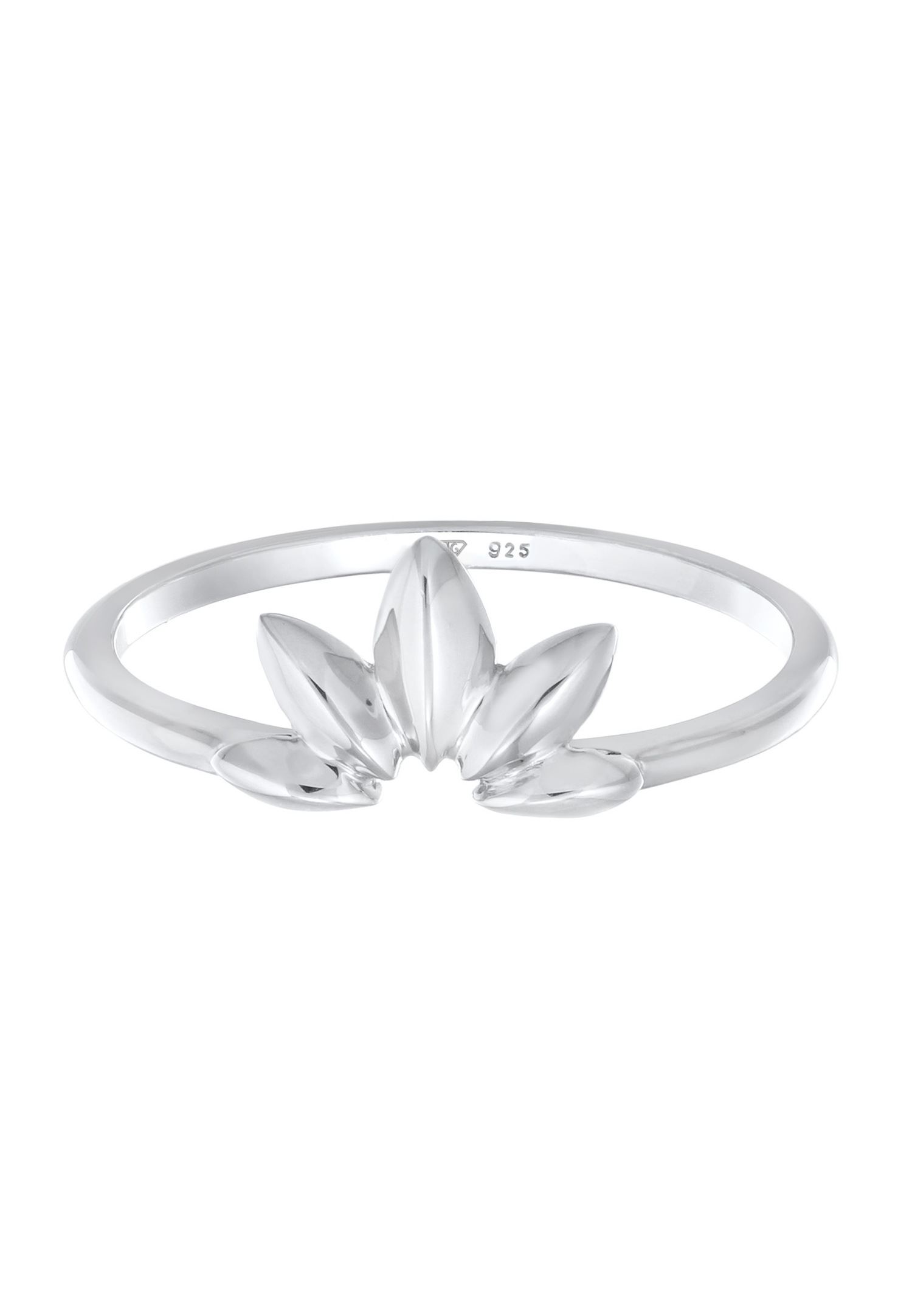 Elli Femmes forme feuille nature élégante en argent sterling 925
