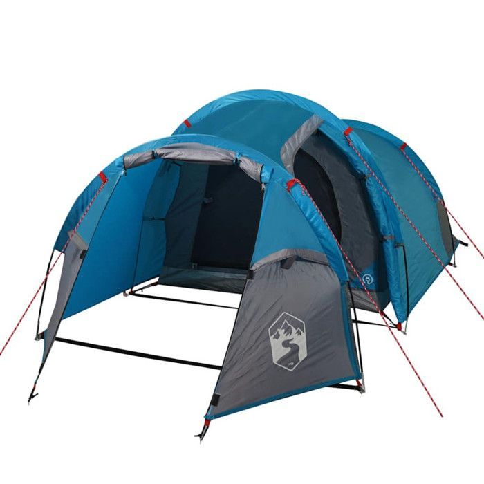 Tienda de campaña vidaXL para 3 personas, tienda de sombra con bolsa de transporte, toldo portátil con paredes laterales para 94387