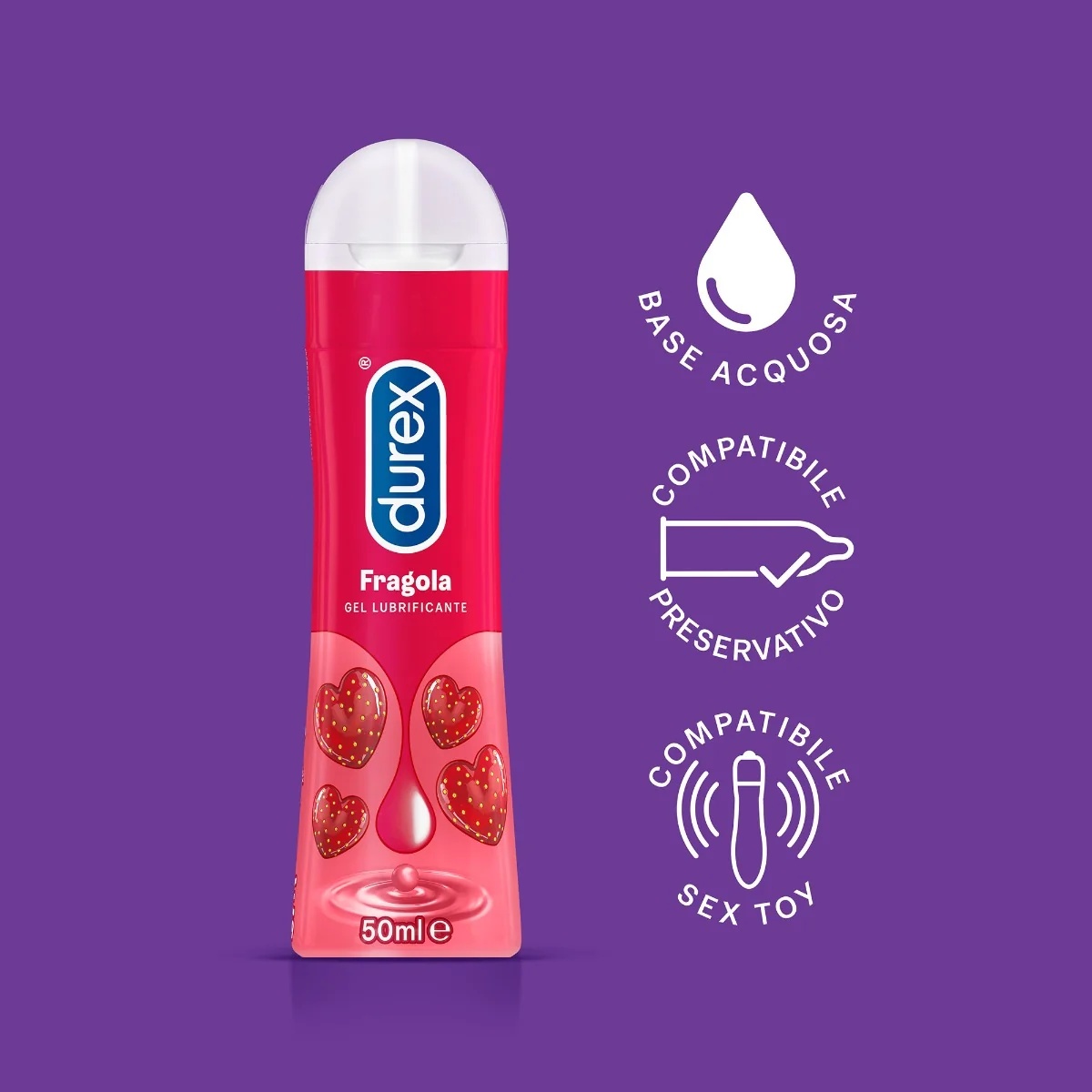 Durex Play Gel Gleitgel Süße Erdbeere 50 ml Erdbeere