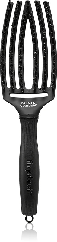 Olivia Garden Fingerbrush четка за косу са влакнима дивљег свиње и најлоном