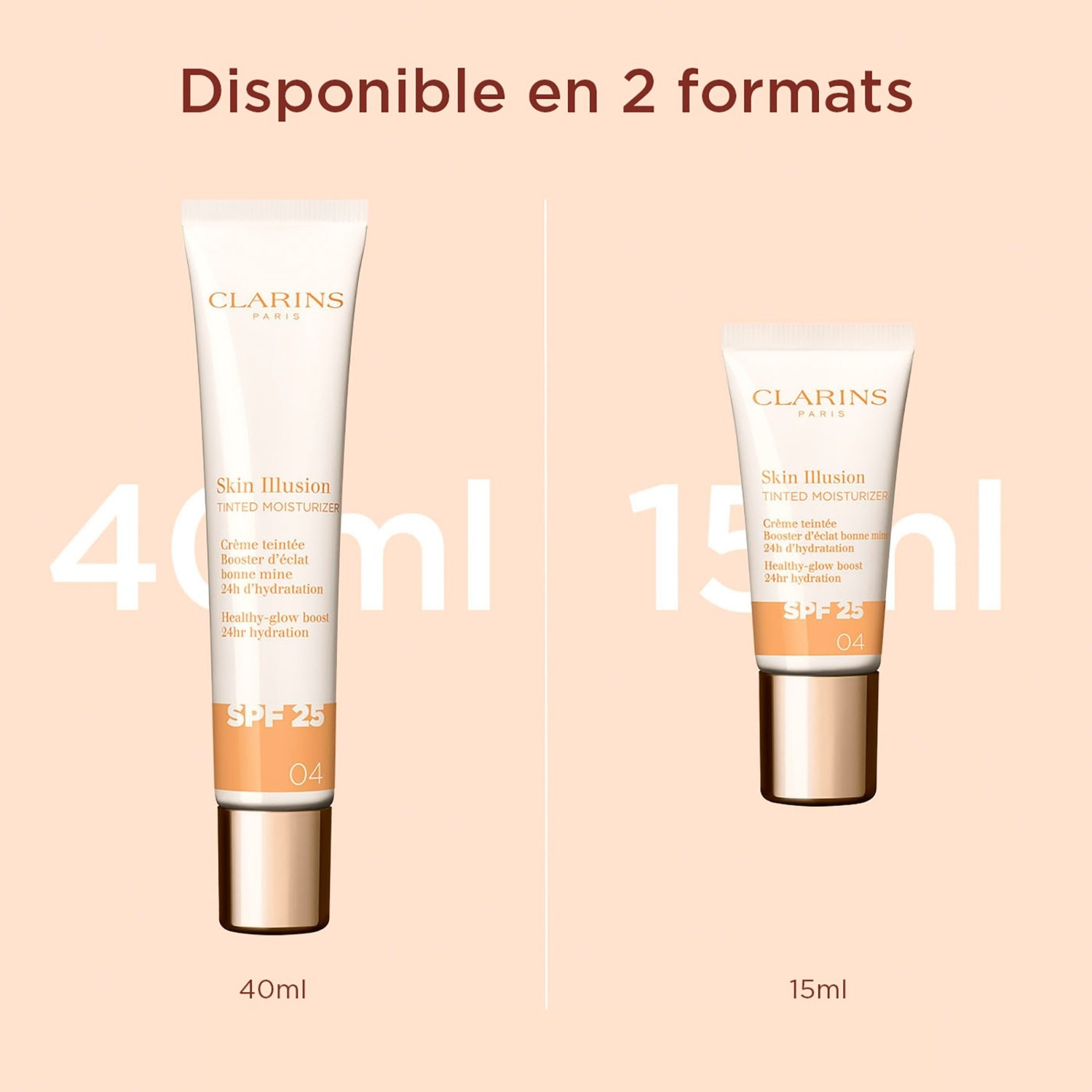 Clarins BB Cream Skin Illusion Tinted Moisturizer SPF 25 - 40 ml