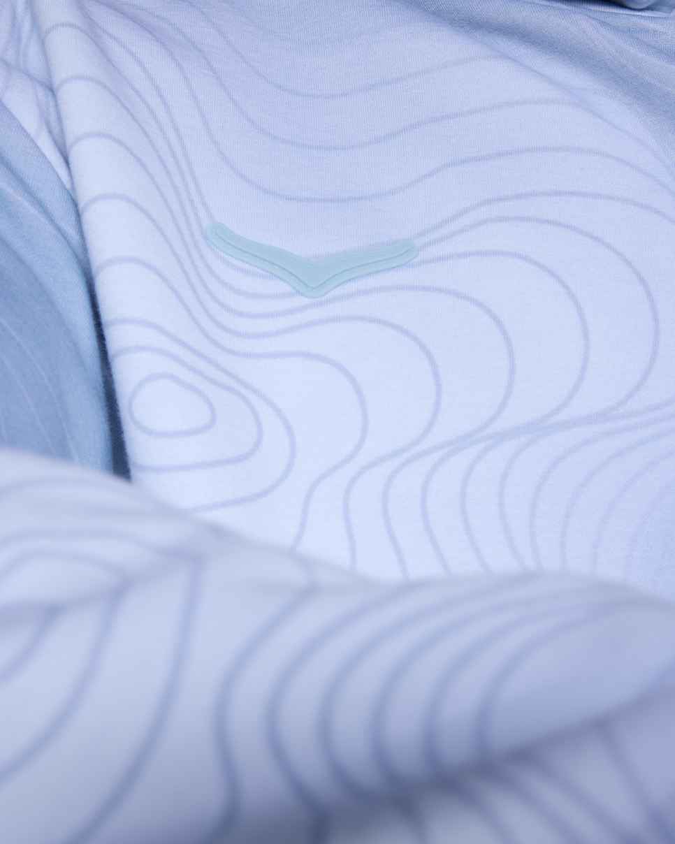 HOKA HOKA Essential Hoodie Blue Cloud Topo