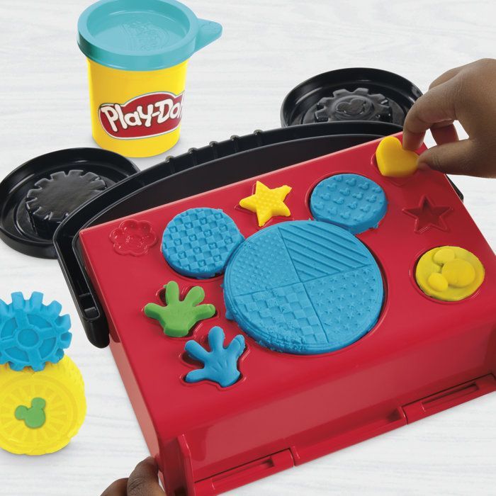 Play-Doh Disney Junior Il mio garage con Topolino, set di plastilina, attività creative, giocattoli per la scuola materna, età 2+